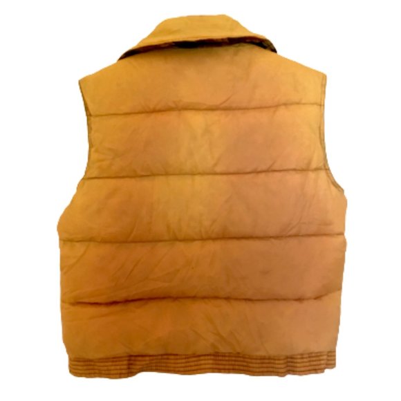 RARE Vintage 70s Plaid Wool Reversible Down Feather Puffer Vest Unisex - Picture 6 of 15